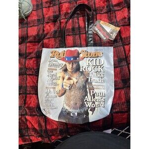 Vintage NWT Kid Rock Talks Trash Rolling Stone Magazine Cover Tote / Bag